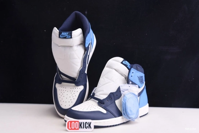 Rep TB High 1 Obsidian Air Retro OG Jordan 555088-140 0801